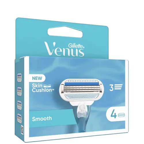 Gillette for Women Lames de rechange Venus Smooth, pack de 4 photo du produit