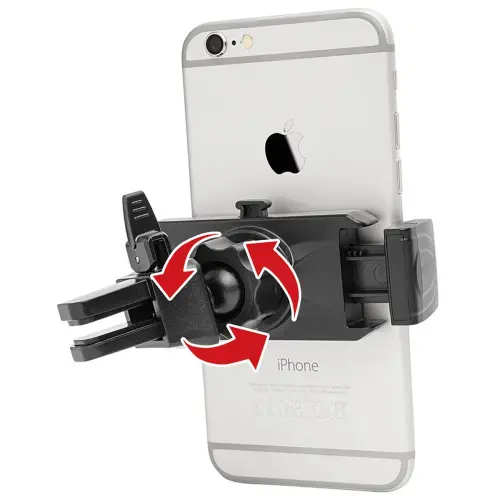 WEDO Support de smartphone pour voiture 'Clip-it plus', noir photo du produit