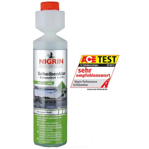 Nettoyant pare-brise concentré NIGRIN 1:100, 250 ml photo du produit