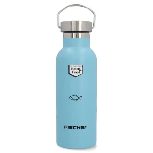 FISCHER Gourde pour cycliste Boy, acier inoxydable, bleu photo du produit