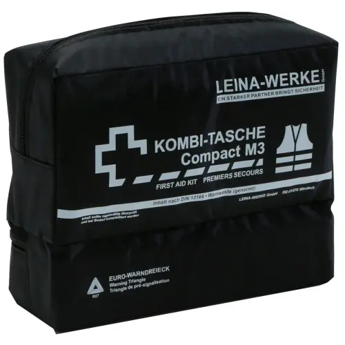 Sacoche de voiture LEINA Compact M3, contenu DIN 13164, noir photo du produit