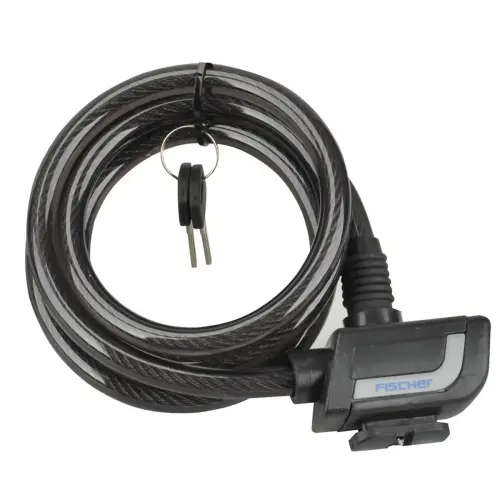 Câble antivol pour vélo - longueur 1200 mm - Noir - Fischer photo du produit