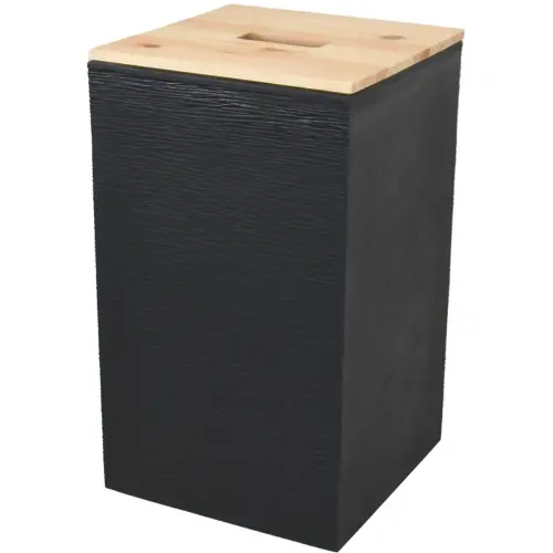 EDA Bac pour granul&eacute;s de bois, 36 litres, noir photo du produit
