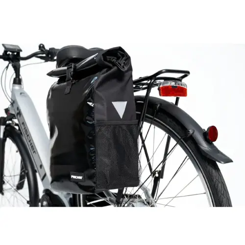 FISCHER Sacoche de vélo type coursier, noir photo du produit