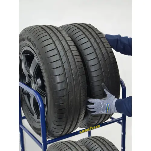 GOODYEAR Rayonnage pour pneus de voiture, pour 4 pneus, bleu photo du produit