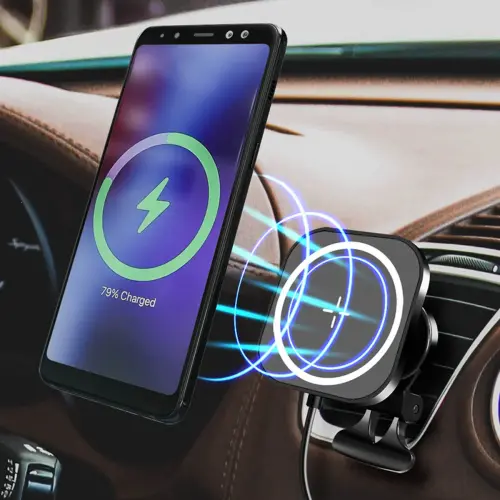 LogiLink Support magnétique de smartphone pour voiture, noir photo du produit