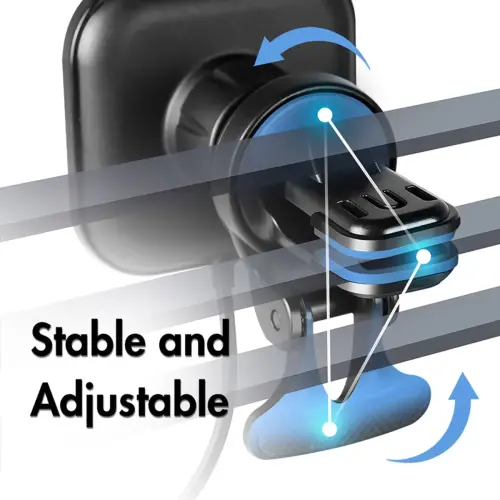 LogiLink Support magnétique de smartphone pour voiture, noir photo du produit