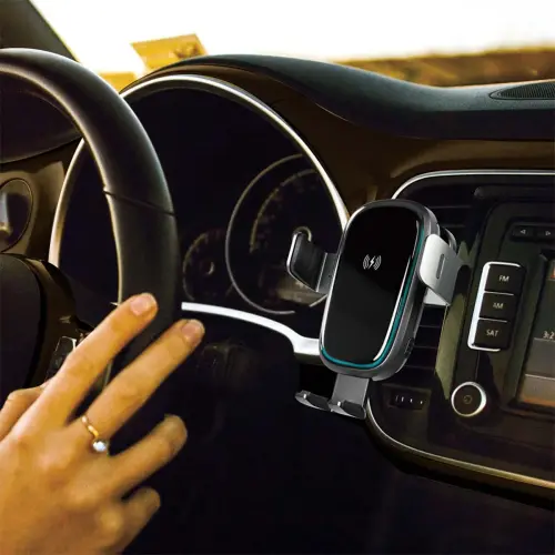 LogiLink Support de charge sans fil smartphone pour voiture photo du produit