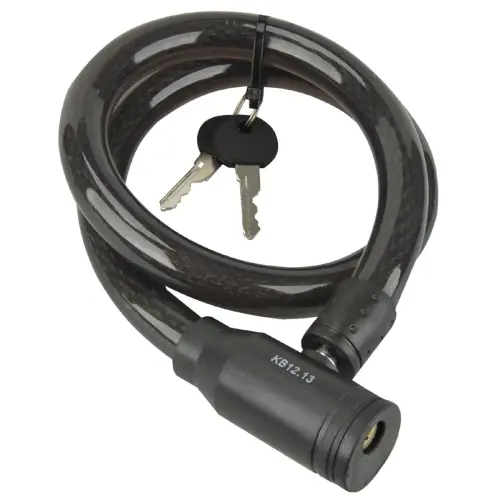 Câble antivol pour vélo - longueur 800 mm - Noir - Fischer photo du produit