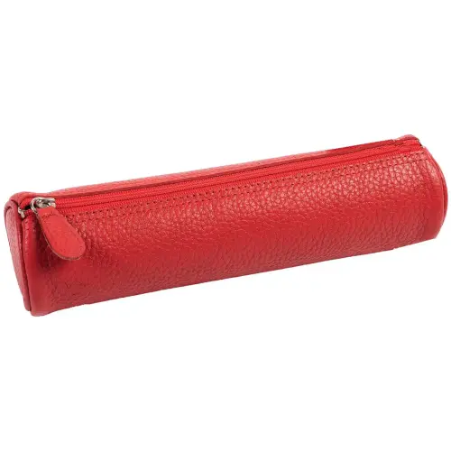 Trousse ronde - Cuir Goya - 22x6 cm - Quo vadis photo du produit