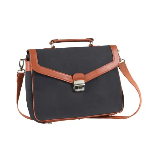 Sacoche fermoir metal - cuir S1829 - 30x27x05 cm - Quo vadis photo du produit