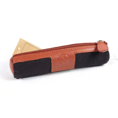 Trousse mini ronde - cuir S1829 - 17x3,5 cm - Quo vadis photo du produit