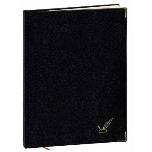 Livre d'or - Papier ivoire Tranche dorée - 17x22 cm - Quo vadis photo du produit