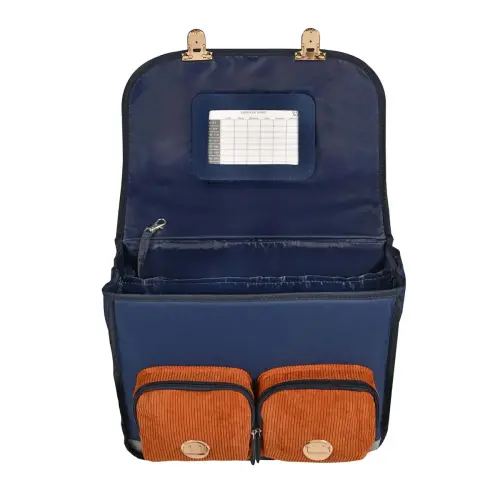 Cartable 38 Vintage - 2 compartiments Louise & Arthur - 38x30x14 cm - Quo vadis photo du produit