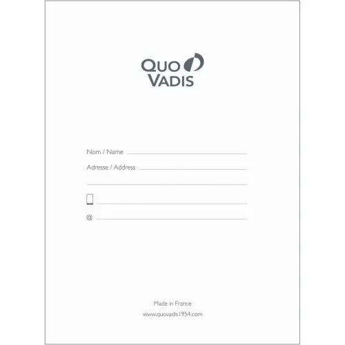 Carnet rigide A5 spirale - 192 pages Authentik - 15x21 cm - Quo vadis photo du produit