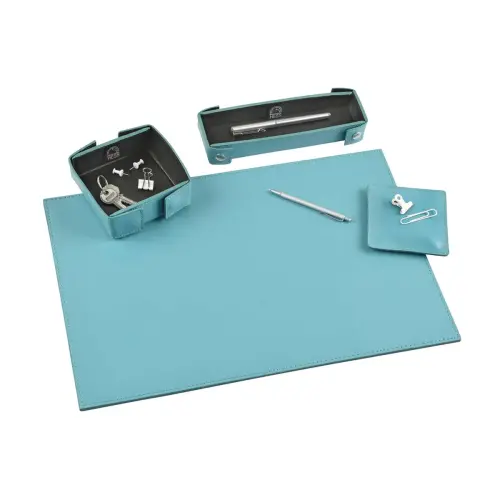 Kit de bureau - Cuir Satiny - 46x31x3,5 cm - Quo vadis photo du produit