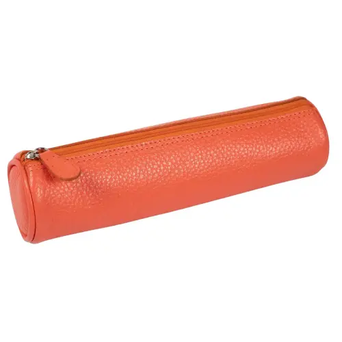 Trousse ronde - Cuir Goya - 22x6 cm - Quo vadis photo du produit