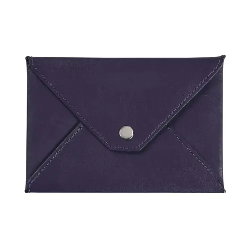 Enveloppe papiers identité - Cuir Satiny - 14x9,5 cm - Quo vadis photo du produit