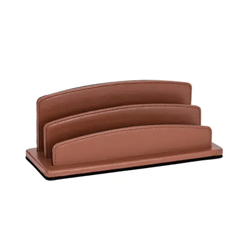 Trieur cuir demi rond Satiny - 26x10,5x10,5 cm - Quo vadis photo du produit
