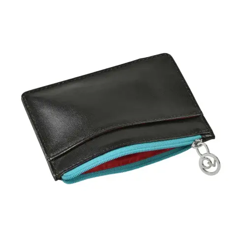 Porte-cartes / monnaie - cuir Holi - 13,2x9,5x0,2 cm - Quo vadis photo du produit