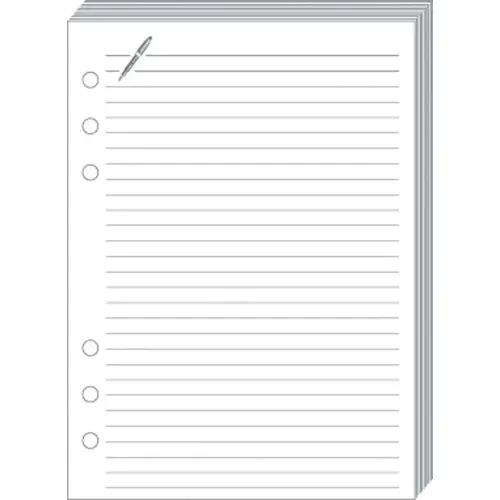 Fiches notes T17 blanc recharge - 10x17 cm - Lign&eacute;es - Quo vadis photo du produit