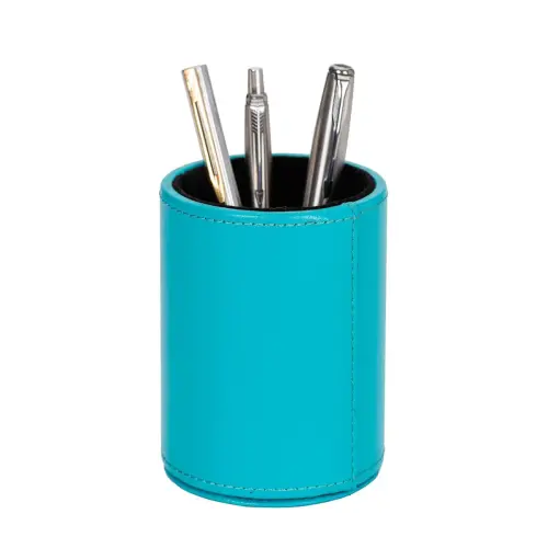 Pot &agrave; crayons - Cuir Satiny - 10x7 cm - Quo vadis photo du produit
