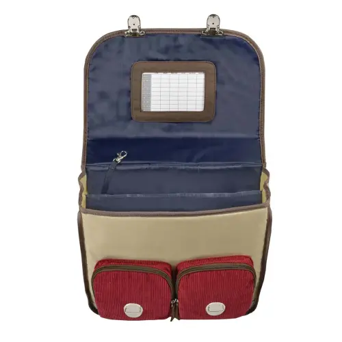 Cartable 38 Vintage - 2 compartiments Louise & Arthur - 38x30x14 cm - Quo Vadis photo du produit