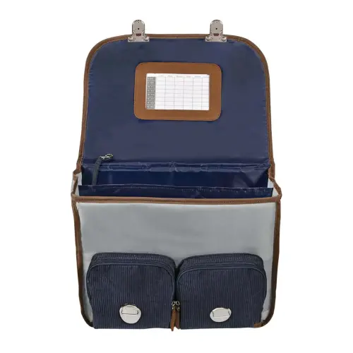 Cartable 38 Vintage - 2 Compartiments Louise & Arthur - 38x30x14 cm - Quo vadis photo du produit