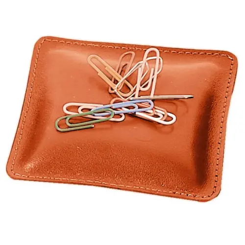 Coussin à trombones - Cuir Satiny - 10x10x2,5 cm - Quo Vadis photo du produit