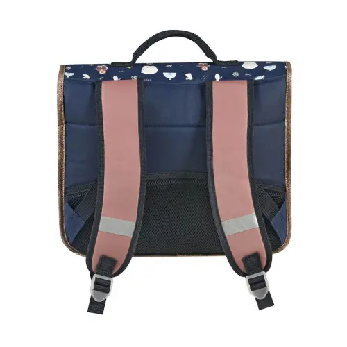 Cartable 38 Vintage - 2 compartiments Louise & Arthur - 38x30x14 cm - Quo vadis photo du produit