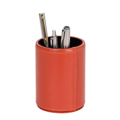 Pot à crayons - Cuir Satiny - 10x7 cm - Quo vadis photo du produit