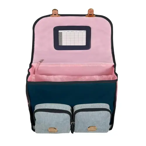 Cartable 38 Vintage - 2 compartiments Louise & Arthur - 38x30x14 cm - Quo vadis photo du produit