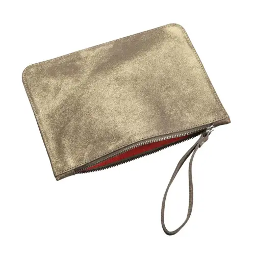 Pochette zippée - Cuir Julo - 18x25 cm - Quo vadis photo du produit
