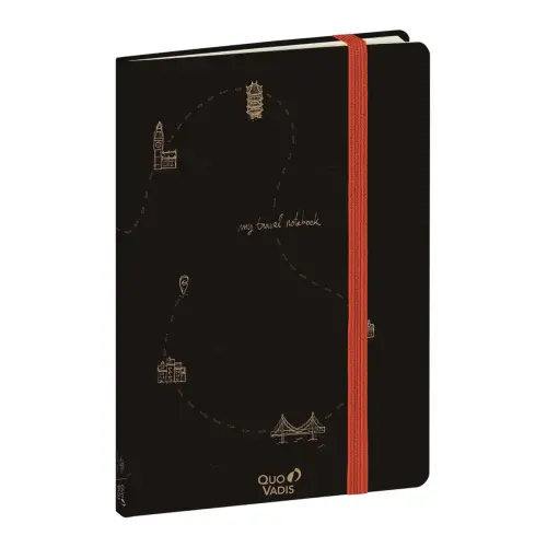 Carnet de voyages carnets thématiques - 15x21 cm - avec élastique - Quo vadis photo du produit