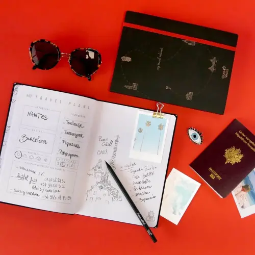 Carnet de voyages carnets thématiques - 15x21 cm - avec élastique - Quo vadis photo du produit