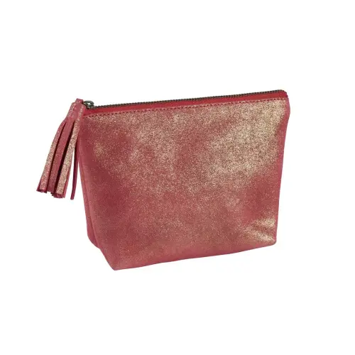 Trousse pompon - Cuir Julo - 18x15 cm - Quo Vadis photo du produit