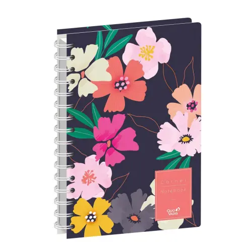 Carnet rigide A5 spirale - 192 pages Daisy - 15x21 cm - Quo vadis photo du produit