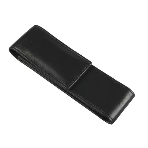 Etui 2 stylos Magnetic - Cuir Silky - 17x5,5x0,5 cm - Quo vadis photo du produit