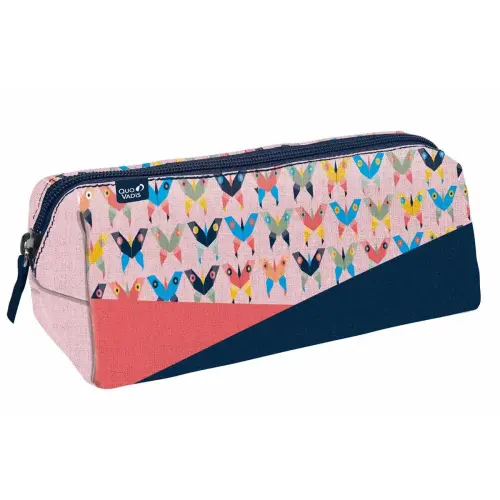 Trousse triangulaire Butterfly - 23x8x8 cm - Quo vadis photo du produit