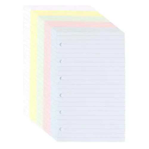 Feuilles réglées Multicol 0813 rech s/f recharge tranche dorée - 8,5x13 cm - Lignées - Quo vadis photo du produit