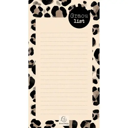 To do list Roar Foncé 10x18 - Exacompta photo du produit