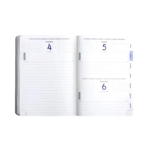 Agenda 1 jour par page la semaine et 2 jours par page pour le week-end - Exacompta photo du produit