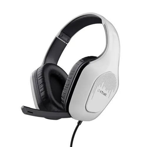 Casque gaming filaire à arceau GXT 415PS Zirox noir et blanc - Trust photo du produit