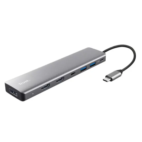 Hub USB type C 25661 aluminium - Trust photo du produit