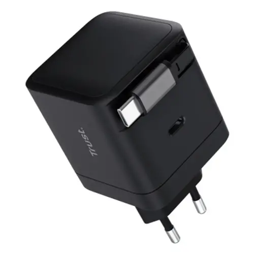 Chargeur USB-C Power Delivery rétractable Maxo 65 W - Trust photo du produit