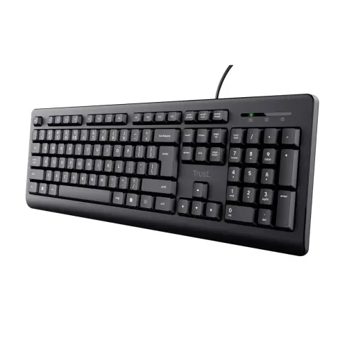 Clavier filaire Primo USB AZERTY noir - Trust photo du produit