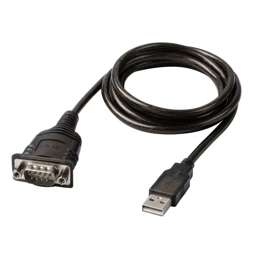Câble série USB-A vers RS-232 43413 1,5 m gris - Lindy photo du produit