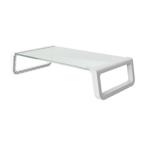 Support d'&eacute;cran de bureau 25351 transparent et blanc - Trust photo du produit
