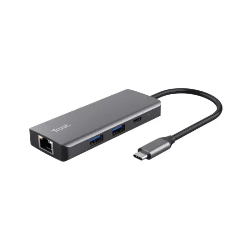Adaptateur réseau USB-C vers Ethernet Dalyx 1000 Mbit/s argent - Trust photo du produit