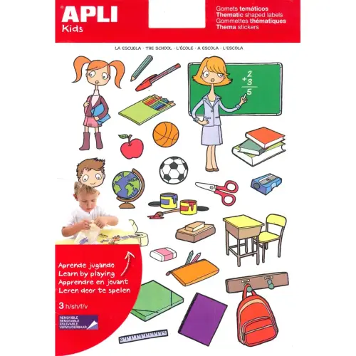 Gommettes thématiques L’École 3 feuilles - Apli photo du produit